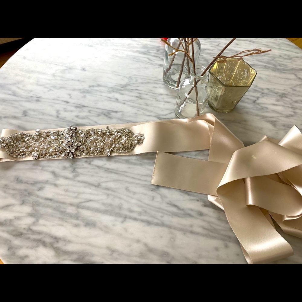 Bridal Thick Beaded Belt